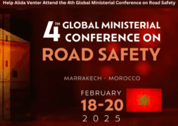 Help Alida Venter Represent South Africa at the Global Ministerial Conference on Road Safety The Fourth Global Ministerial Conference on Road Safety is set to take place in Marrakech, Morocco, from February 18-20, 2025. Hosted by the Government of Morocco in collaboration with the World Health Organization (WHO), the conference will bring together leaders, experts, and advocates under the theme "One Road, One World, Commit to Life."